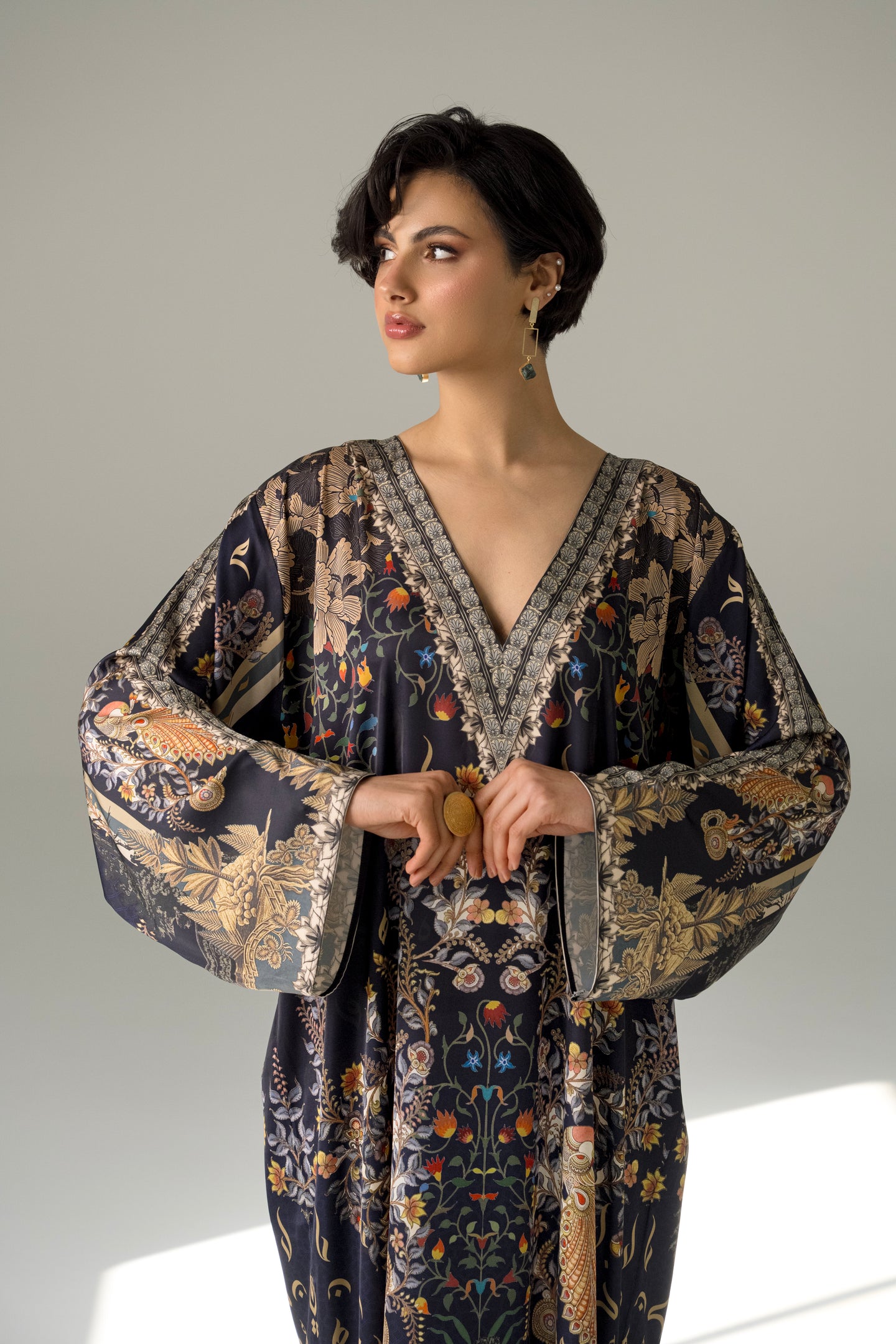 Isfahan - Silky Blue Kaftan